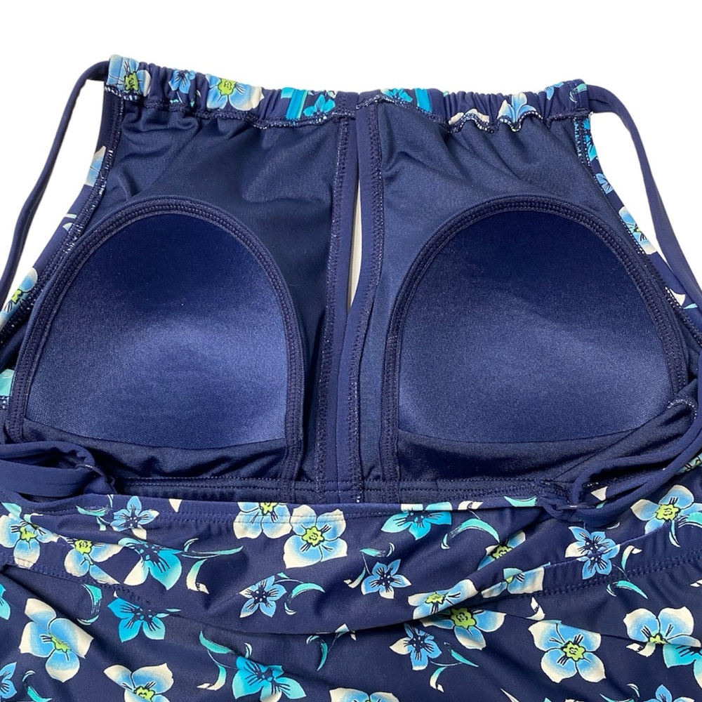 BEACH HOUSE | Blair Tankini Swim Top Spliced High Neck Floral Print 50+ UPF - Picture 11 of 14